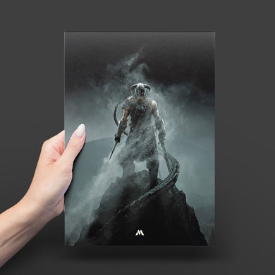 Elder Scrolls Skyrim Dovakiin Metal-Poster