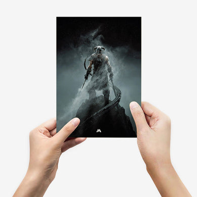 Elder Scrolls Skyrim Dovakiin Metal-Poster