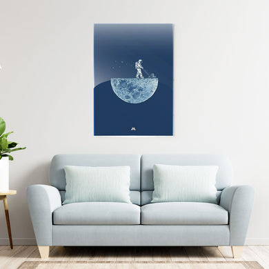 Moonscaping Metal Poster