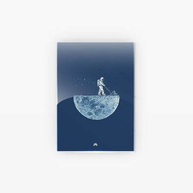 Moonscaping Metal Poster
