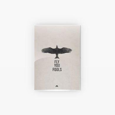 LOTR Fly You Fools Metal Poster