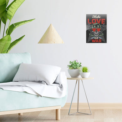 Love Not War Metal-Poster