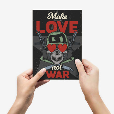 Love Not War Metal-Poster
