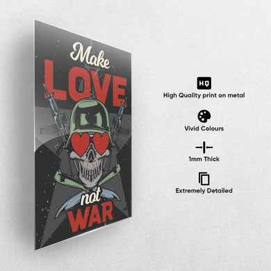 Love Not War Metal-Poster