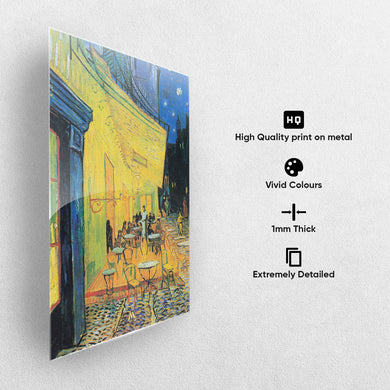 Cafe Terrace at Night [Van Gogh] Metal-Poster
