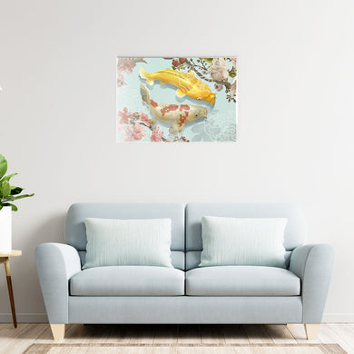 Japanese Koi Fish Metal-Poster