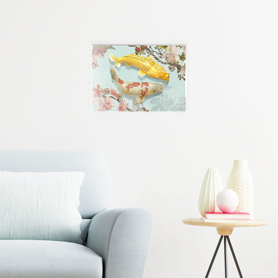 Japanese Koi Fish Metal-Poster