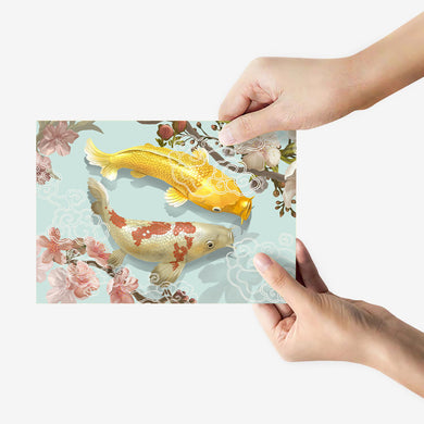 Japanese Koi Fish Metal-Poster