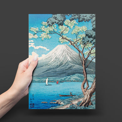 Mount Fuji from Lake Yamanaka [Hiroaki Takahashi] Metal-Poster
