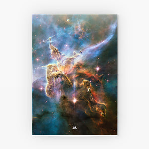Nebulas in the Night Sky Metal Poster