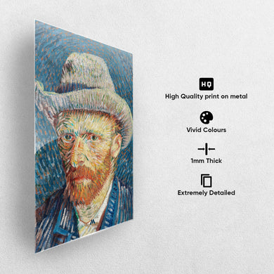Self Portrait with Grey Felt Hat [Van Gogh] Metal-Poster