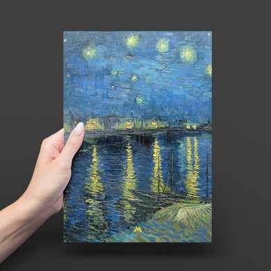 Starry Night Over the Rhone [Van Gogh] Metal-Poster