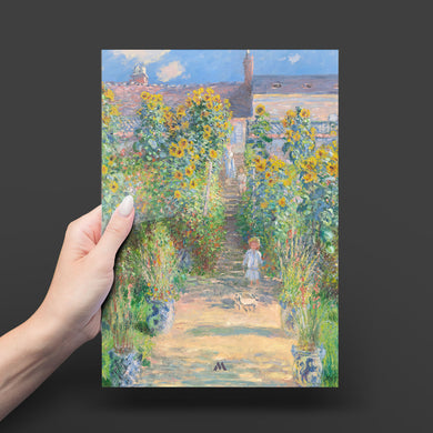 The Artists Garden [Claude Monet] Metal-Poster