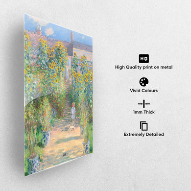 The Artists Garden [Claude Monet] Metal-Poster