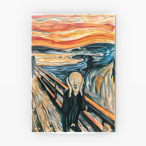 The Scream in Technicolor [Edvard Munch] Metal-Poster