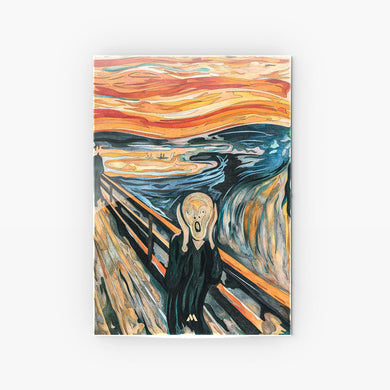 The Scream in Technicolor [Edvard Munch] Metal-Poster