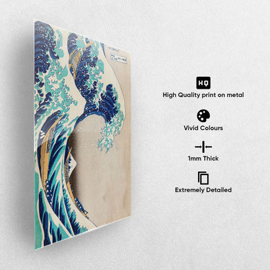 The Great Wave off Kanagawa [Katsushika Hokusai] Metal-Poster