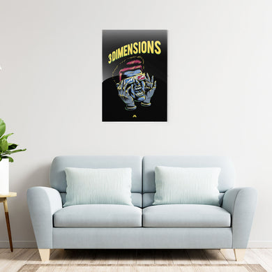 Three Dimensions Metal-Poster