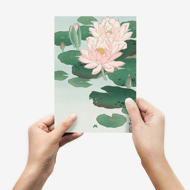 Water Lily [Ohara Koson] Metal-Poster