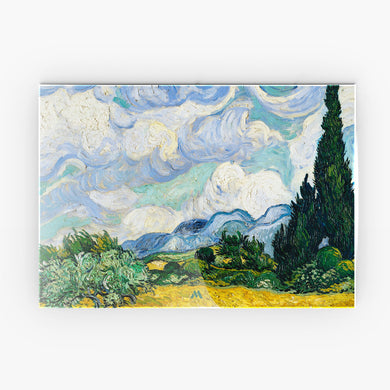 Wheat Field with Cypresses [Van Gogh] Metal-Poster