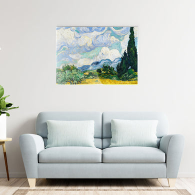 Wheat Field with Cypresses [Van Gogh] Metal-Poster