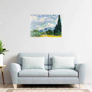 Wheat Field with Cypresses [Van Gogh] Metal-Poster