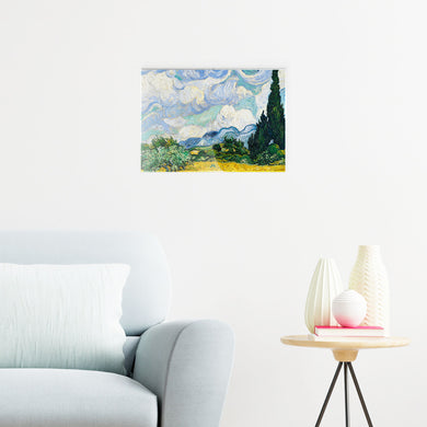 Wheat Field with Cypresses [Van Gogh] Metal-Poster
