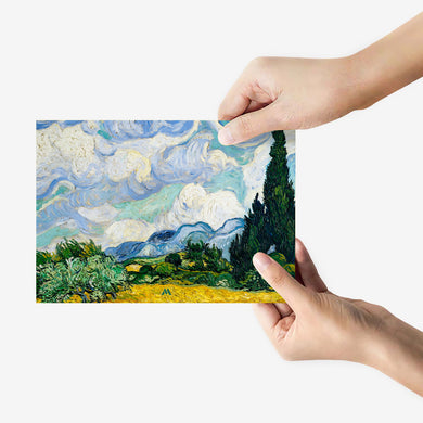 Wheat Field with Cypresses [Van Gogh] Metal-Poster