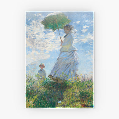 Woman with a Parasol [Claude Monet] Metal-Poster