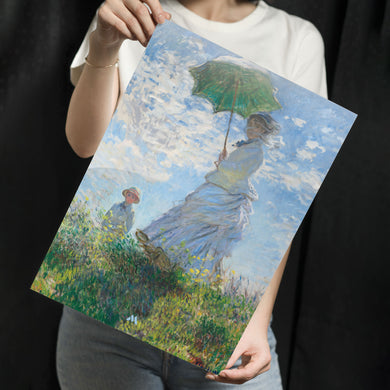 Woman with a Parasol [Claude Monet] Metal-Poster