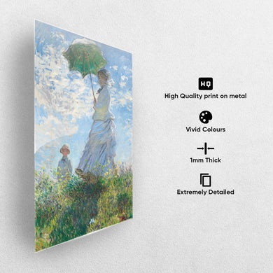 Woman with a Parasol [Claude Monet] Metal-Poster