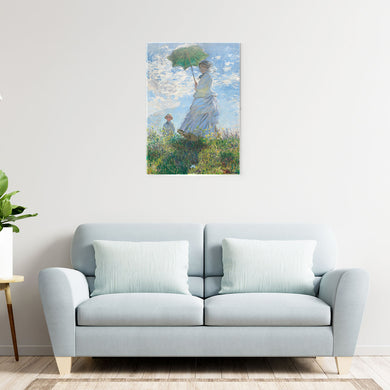 Woman with a Parasol [Claude Monet] Metal-Poster