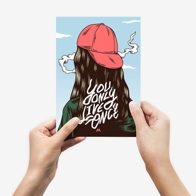 You Only Live Once Metal-Poster