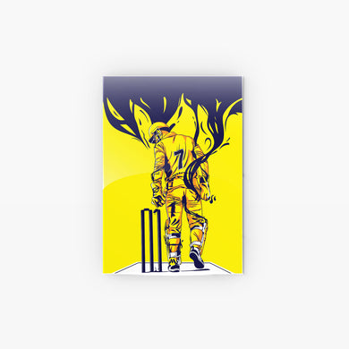 MS Dhoni Greatest Finisher Metal-Poster
