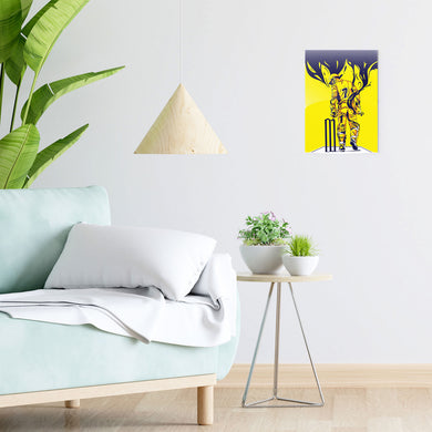 MS Dhoni Greatest Finisher Metal-Poster