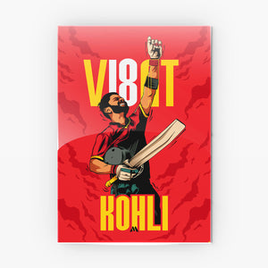 Virat King Kohli Metal Poster