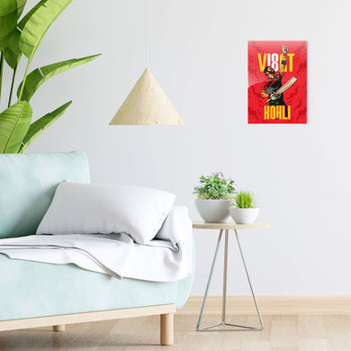 Virat King Kohli Metal-Poster