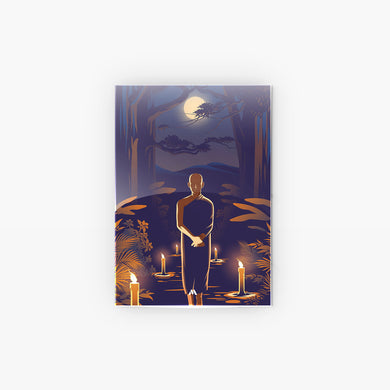 Buddha in Solitude Metal-Poster