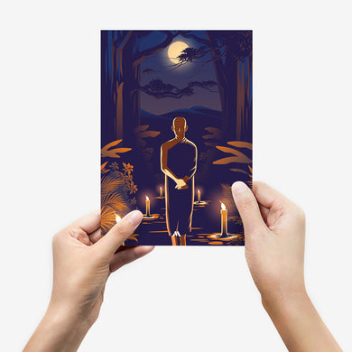 Buddha in Solitude Metal-Poster