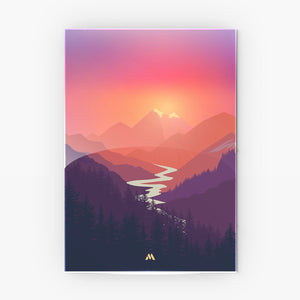 Sunrise Valley Metal-Poster