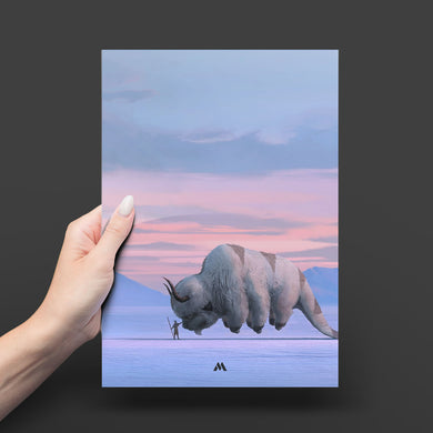 Avatar - Ang and Appa Metal-Poster