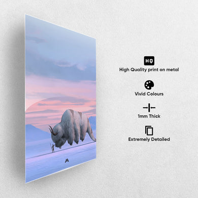 Avatar - Ang and Appa Metal-Poster