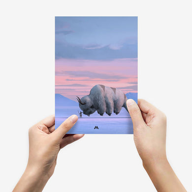 Avatar - Ang and Appa Metal-Poster