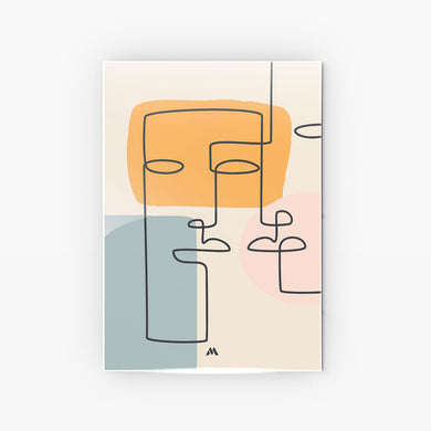 Companions Abstraction Metal-Poster