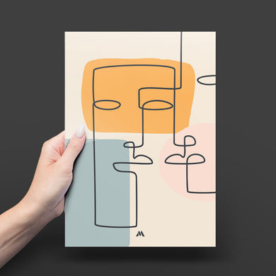 Companions Abstraction Metal-Poster