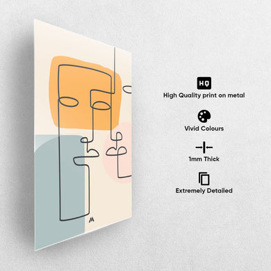 Companions Abstraction Metal-Poster