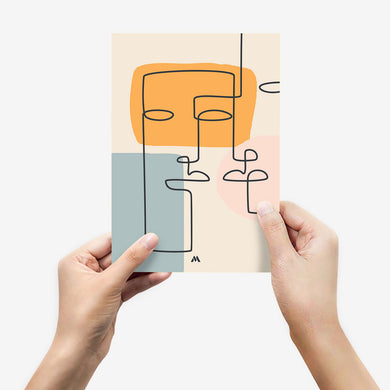 Companions Abstraction Metal-Poster