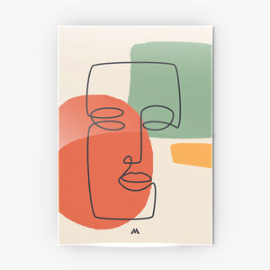 Noblewoman Abstraction Metal-Poster