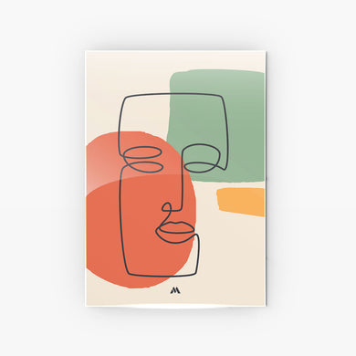 Noblewoman Abstraction Metal-Poster