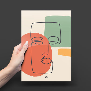 Noblewoman Abstraction Metal-Poster